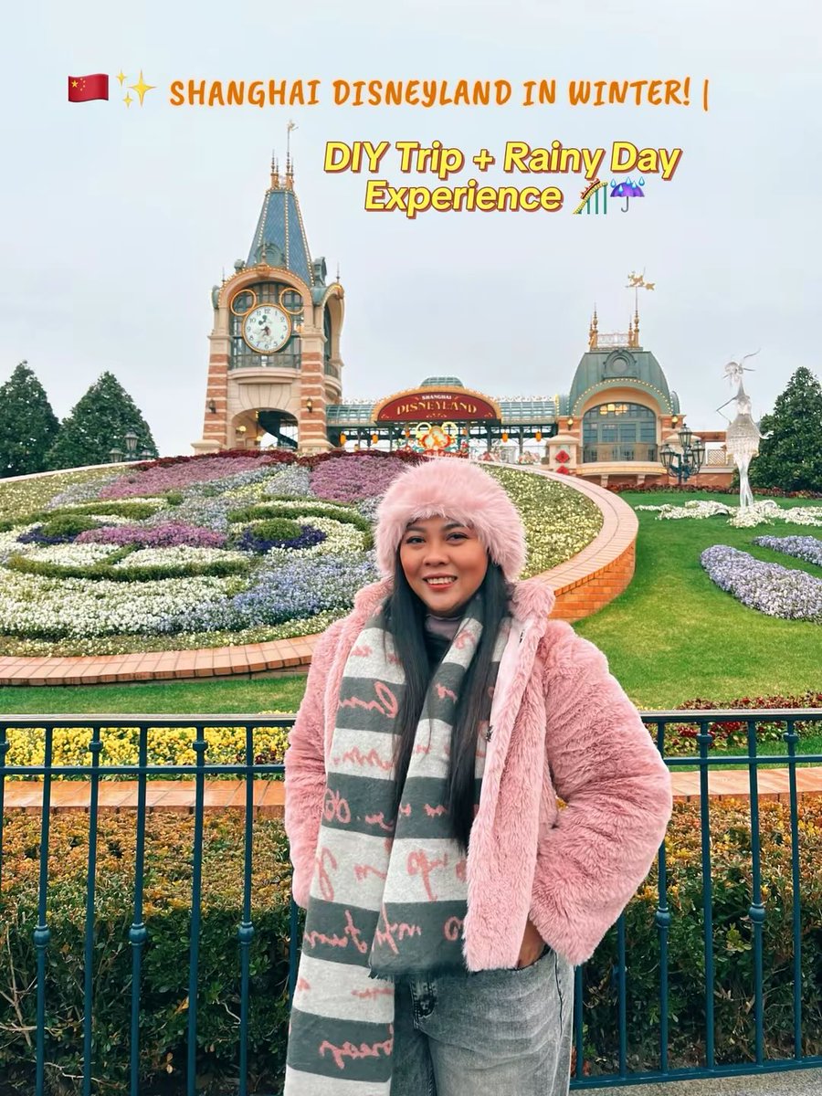edued_'s tweet photo. Shanghai Disneyland in winter: rain, cold weather, and still magical. I planned my trip DIY and found ways to manage time, avoid long queues, and enjoy more of the park. Would you visit Disneyland on a rainy day? https://t.co/2Gs5E0IxMG