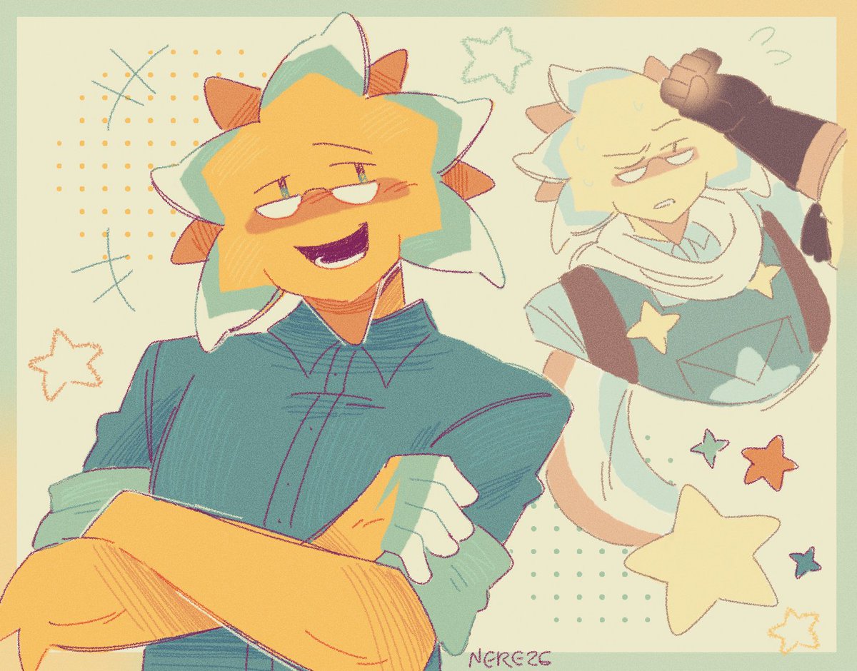 lemonere_'s tweet photo. He thinks he's so cool #undertaleyellow https://t.co/cLack9Bb6q