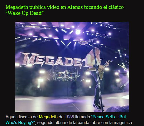 BrujitoHechizer's tweet photo. En el blog @Megadeth https://t.co/HSyyRZa7By
#NietoNiLoOtroDeTodoUnPoco #filosofo #escritor #musica #BrujitoHechizero #megadeth #davemustaine #wakeupdead #PeaceSellsButWhosBuying #thrashmetal #livemusic #liveperformance #Atenas https://t.co/w1plUQtqVz