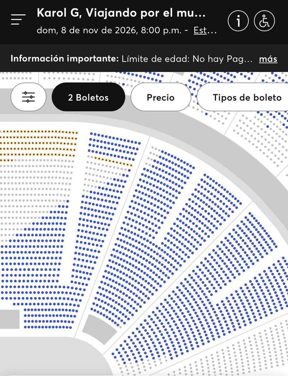 ThePopStage's tweet photo. Tras cancelar múltiples fechas en Europa por bajas ventas, los conciertos de Karol G en Monterrey también estarían a punto de ser cancelados.

A pesar de que fueron anunciados como “sold out” hace meses, aun quedan más de 60,000 boletos disponibles combinados para las tres fechas, lo cual equivale a casi dos estadios vacíos.

Inicialmente su equipo planeaba cancelar las dos últimas fechas. Sin embargo, para ellos no es rentable hacer el montaje en la ciudad por solo una noche. 

Los conciertos de CDMX se mantendrían en pie.