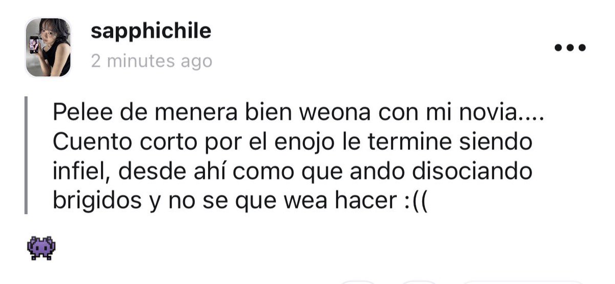ccsapphichile's tweet photo. si la amas termina con ella wtf xdxdxd https://t.co/EjYYuRiQ6W