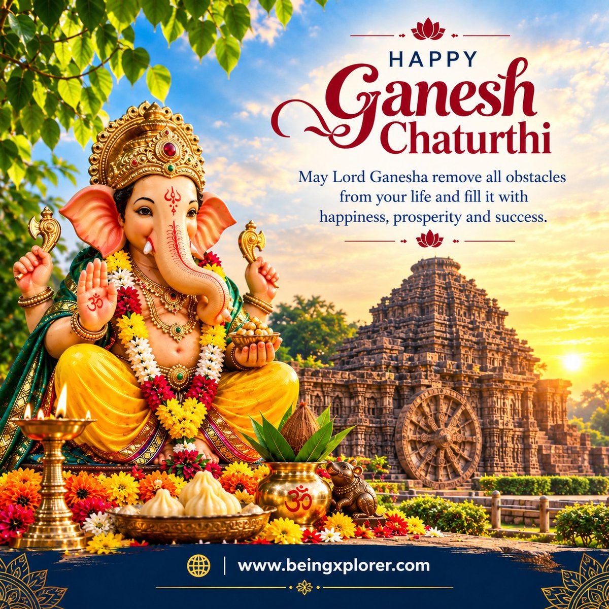 fruitjuiceking's tweet photo. May Lord Ganesha’s divine presence fill our home with love, laughter, and positivity. https://t.co/4sZCRT3U0r