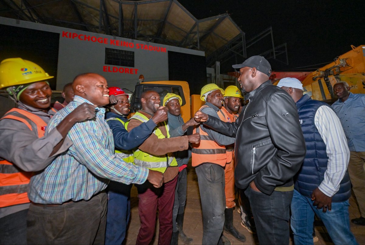 kipmurkomen's tweet photo. This evening, I inspected the construction of Kipchoge Keino Stadium in Eldoret, Uasin Gishu County, ahead of the Mashujaa Day celebrations.

We are impressed by the pace and quality of the upgrading works at the stadium.

Although not yet complete, the 15,000-seater stadium is in good shape to host this year's Mashujaa Day celebrations.

The stadium is being upgraded to world standards, featuring a modern football pitch, an improved running track, modern changing rooms, an expanded VIP pavilion, and modern floodlighting.

We have put in place adequate measures to ensure the security of those attending the celebrations. We urge everyone to adhere to the laid-down safety guidelines.