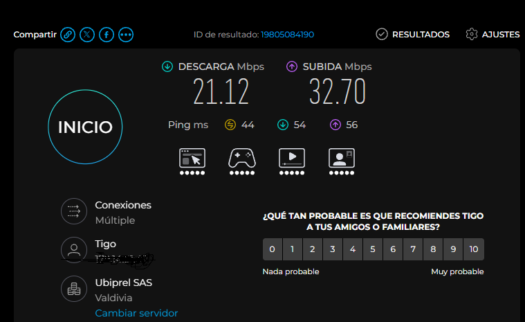 Filozooraptor's tweet photo. @Tigo_Colombia se empezo a notar que cogieron lo que era movistar, pago 500 mb de internet y vean lo que hay (prueba por lan, no es wifi)  y la aplicación mi tigo no permite solictar soporte, una maravilla https://t.co/wWIPa8fHER