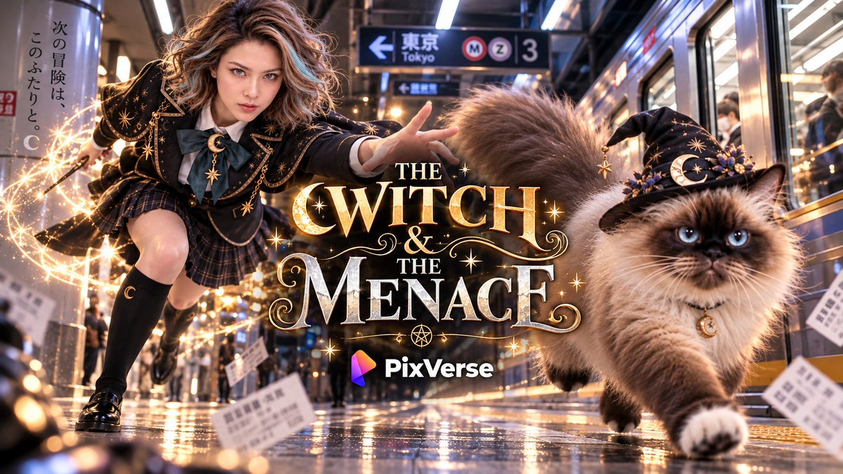moniqtwosix's tweet photo. 🧙‍♀️𝙏𝙃𝙀 𝙒𝙄𝙏𝘾𝙃 &amp; 𝙏𝙃𝙀 𝙈𝙀𝙉𝘼𝘾𝙀

One slap too many. Now look who's crying.

Created with Seedance 2.5 via @PixVerse @PixVerseCreator 

#pixverse #pixversecpp #catlovers #aivideo https://t.co/9p9KlJ6Mq3
