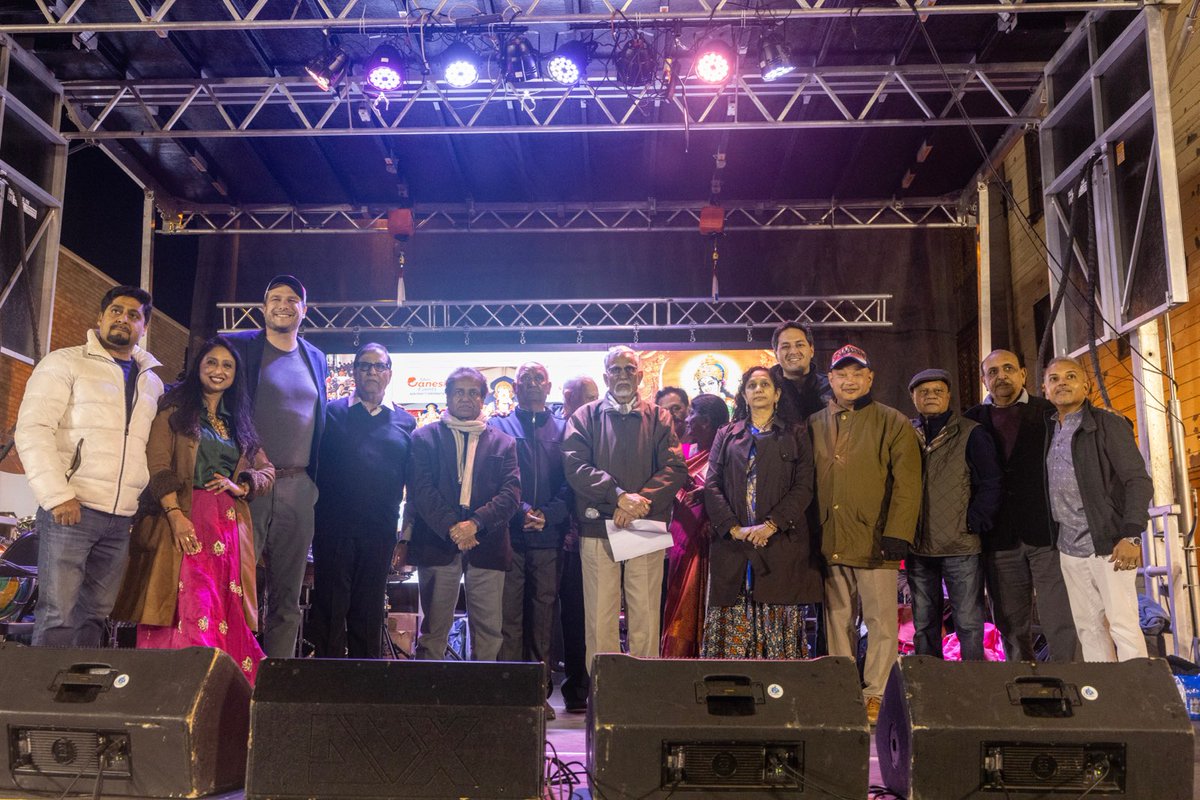 SolomonforJC's tweet photo. I was honored to join the Indian community celebrate Navaratri. The annual Hindu festival that honors Shakti, the divine feminine power in Hinduism, filled India Square, where dancing continued until the early hours of the morning. https://t.co/957W2Li8yA