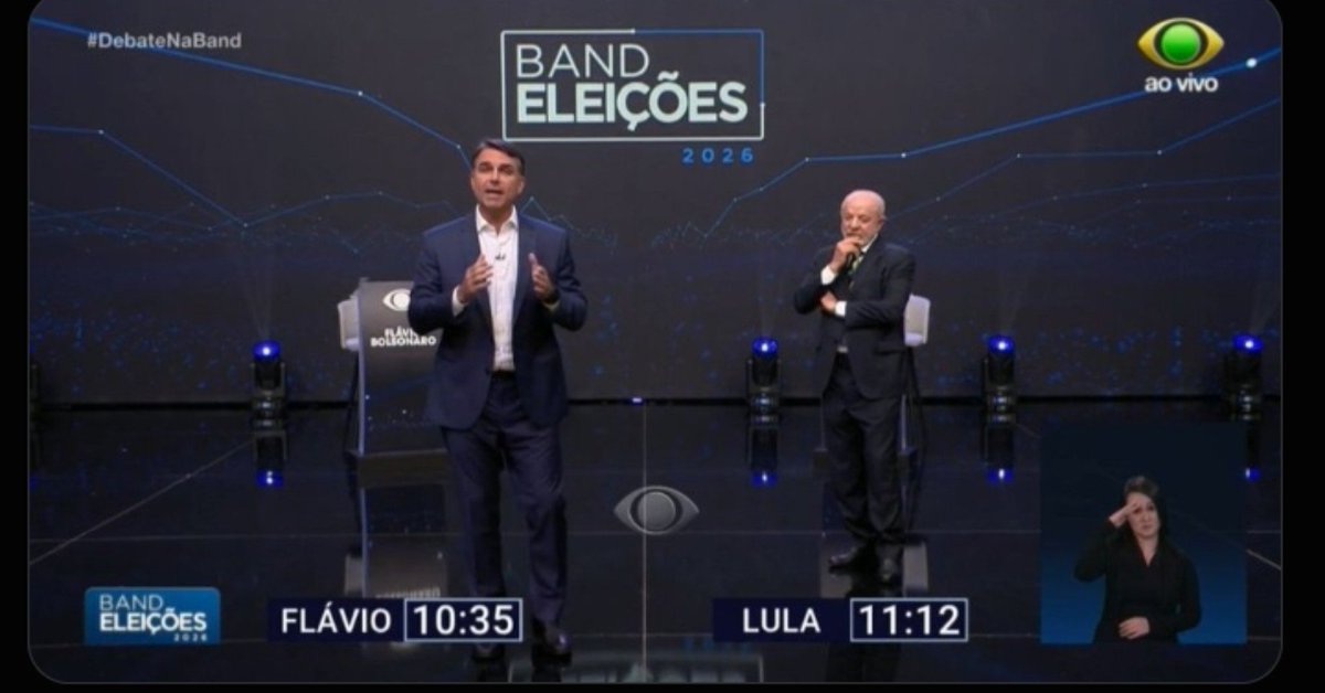 reginalyz15's tweet photo. Flávio não responde nada,porque quanto mais ele fala, mais se enrola. Que vergonha! Esse cara não tem preparo algum para governar o Brasil
 Acordem! 

#DebateNaBand
#RespondeOLulaFlavio https://t.co/U6FYSI4RC9