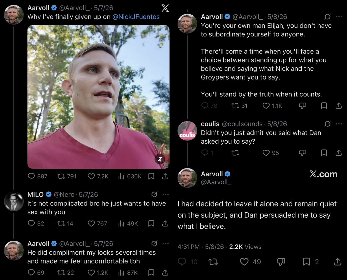 Frosty2259's tweet photo. RETURN TO THE LAND REPRESENTED IN COURT BY ZIONIST JEWISH RABBI???? ABANDONS “WHITES ONLY” STATUS IN FAVOR OF “RACE NEUTRAL” LEGAL DEFENSE???? AARVOLL REDUCED TO TOOL TO ATTACK NICK FUENTES?????

NOTE that when Aarvoll says Nick will “NEVER lift a FINGER to help you” he is leaving out the fact that Nick made a video collaboration with him PROMOTING RTTL (despite not believing it to be the correct path forward for the movement) that drew over 200K views on his Rumble channel ALONE!!!!! Aarvoll himself would state in this interview that Nick has more EFFECTIVELY promoted our ideas than “any other SINGLE PERSON”!!!!! Nick would further show LOYALTY to Aarvoll after PORNOGRAPHY he had previously created and posted to the internet was discovered over which Nick publicly DEFENDED HIM!!!!!

After this extension of CHARITY and GENEROSITY to a project and man that was obviously going to end in FAILURE from the start, Aarvoll would publicly ATTACK and MOCK Nick’s political strategy of infiltrating educational, political, and governmental institutions without any provocation WHATSOEVER!!!! Despite this, Nick would still remain AMICABLE with Aarvoll for another MONTH until Aarvoll FAILED to give Nick the benefit of the doubt over a clip of him saying “If you’re born here America is your BIRTHRIGHT” and questioned him if that meant he believed in birthright citizenship for ILLEGALS!!!!

Months after Nick rightfully ENDED their relationship, Aarvoll would be convinced by the JEW Dan Bilzerian to publicly ATTACK Nick along with the America First United pack of LOSERS and FREAKS!!!! Aarvoll would additionally be PRAISED for this TREACHERY by the recently DEPORTED Jewish homosexual MILO!!!! It seems Aarvoll has more Jews whispering in his EARS than even the KING goys-slave TRUMP!!!!!!

Aarvoll and RTTL are now being represented legally by the ZIONIST Jewish RABBI Johnathan Gross who just a year ago worked for the Trump administration under HARMEET DHILLON!!!!! In the legal filings for their defense against a racial discrimination lawsuit, RTTL has now declared they are “RACE-NEUTRAL” despite Aarvoll previously advertising RTTL as a WHITES ONLY community to challenge and attempt to change existing Civil Rights law and raising hundreds of THOUSANDS of dollars from DONORS!!!! I guess Aarvoll considers a conniving JEW undermining the entire reason his project exists more of a “helping hand” than Nick, the most POPULAR and INFLUENTIAL White identitarian in the world by FAR, promoting him and defending him REPEATEDLY!!!!

Johnathan Gross was also just recently INTERVIEWED and PROMOTED by none other than TUCKER CARLSON!!!! Additionally, Aarvoll was recently given a SOFTBALL interview about RTTL by Evie Magazine, which Peter Thiel is a MAJOR investor in and has been used repeatedly to PROMOTE take-sellers in his network and organize their EVENTS!!!!! Has Aarvoll’s DEFUNCT project been totally HOLLOWED OUT to now be merely used as yet another TOOL to dishonestly ATTACK NICK???? And will Aarvoll ever stop SEETHING about him like an OBSESSED EX-GIRLFRIEND?????

https://t.co/Mu6y19PROY