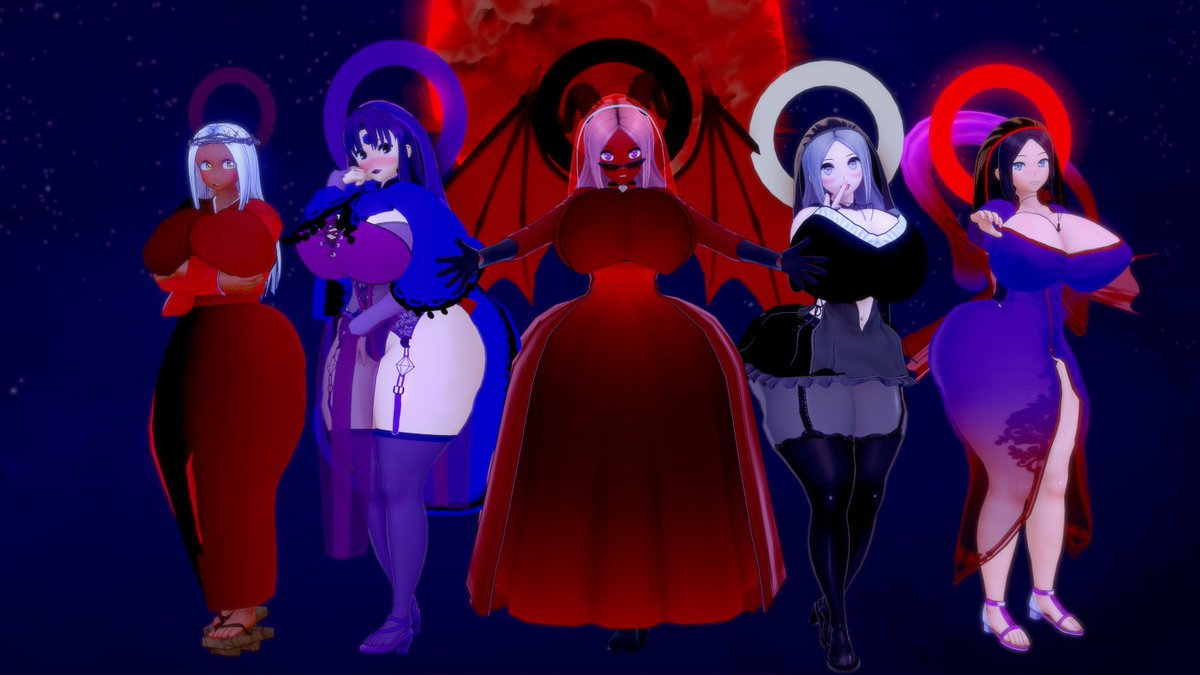 frutaprohibidax's tweet photo. evil saints #widehips #sugestive #bigtits #curvy #hugebreasts #bigbreasts #thicc #thigs #BigAss #hugeass #Milf #mommy  #koikatsu #sexy #plump #voluptuos #echii #darkskin #oc #goth #lingerie #stokings #religion #virginmary #virgenmaria #r63 #oc #jesus #genderswamp #demon https://t.co/2uCGyWYiZC