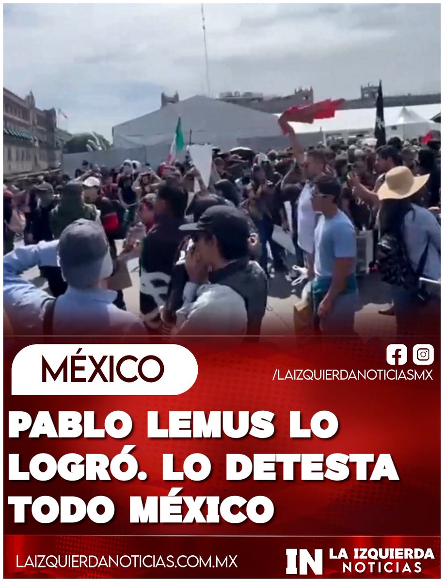 IzqNoticiasMx's tweet photo. ¡INDIGNACIÓN NACIONAL! Habitantes de varios estados se sumaron al Zócalo para protestar la crisis de agua en Jalisco por Lemus y sus planes de privatización, en una manifestación que podría escalar a nivel nacional.
” https://t.co/7FUn4TA4AH