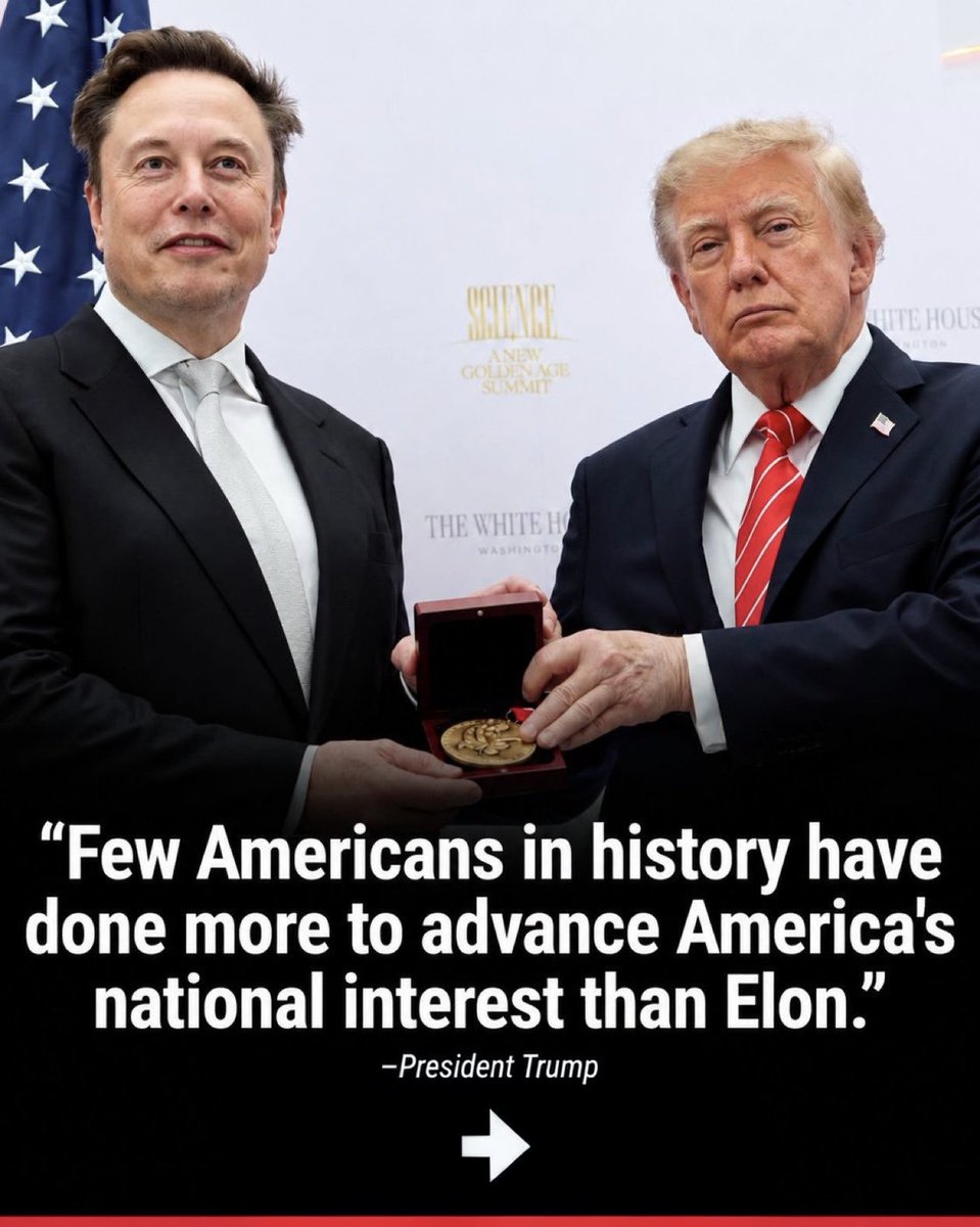 RedlineAmeric's tweet photo. 🇺🇸 Was Elon Musk the right choice for the National Medal of Science? 🚀

A) 👍 Yes 

B) 👎 No 

Vote and share your opinion! 🇺🇸 https://t.co/pYbCeg77kj