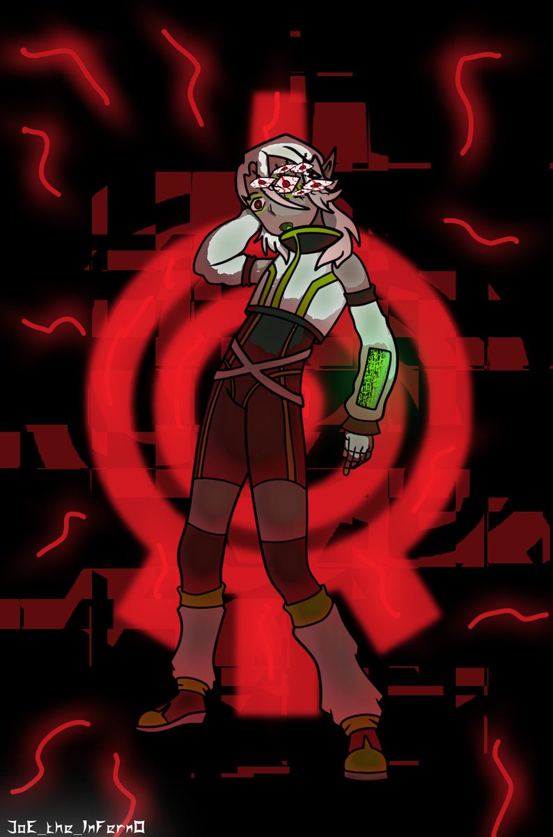 0163JOE's tweet photo. I just finished doing a art trade with @AelitaStones and they're Code Lyoko OC Axon.
I decided to take this as an opportunity to try and draw the Cyberphyco eyes as seen I'm Cyberpunk Edgerunners, since season 2 drops the day after tomorrow.
#CodeLyoko #digitalart #ArtTrade https://t.co/C8pgNXZCEX