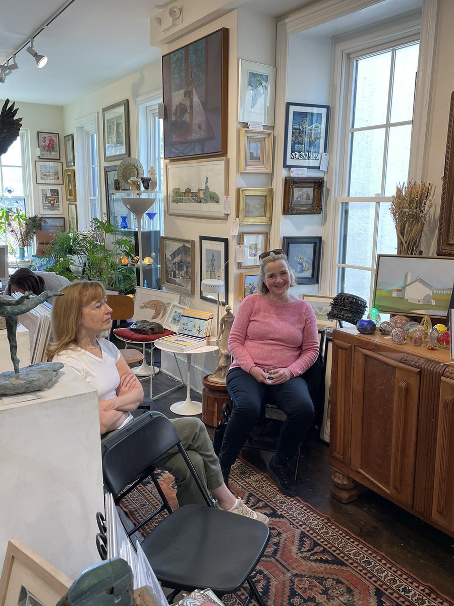 AmyBBarone's tweet photo. #Art + #Poetry Today I read #poems from my new #book Treesongs at a poetry event at The Little Gallery in Chestnut Hill hosted by co-feature Mary Ann Domanska who read from her upcoming book Untethered &amp; earlier books-a lively open mic rounded out the reading @ChestnutHillPA https://t.co/a1rO8Fx4CD