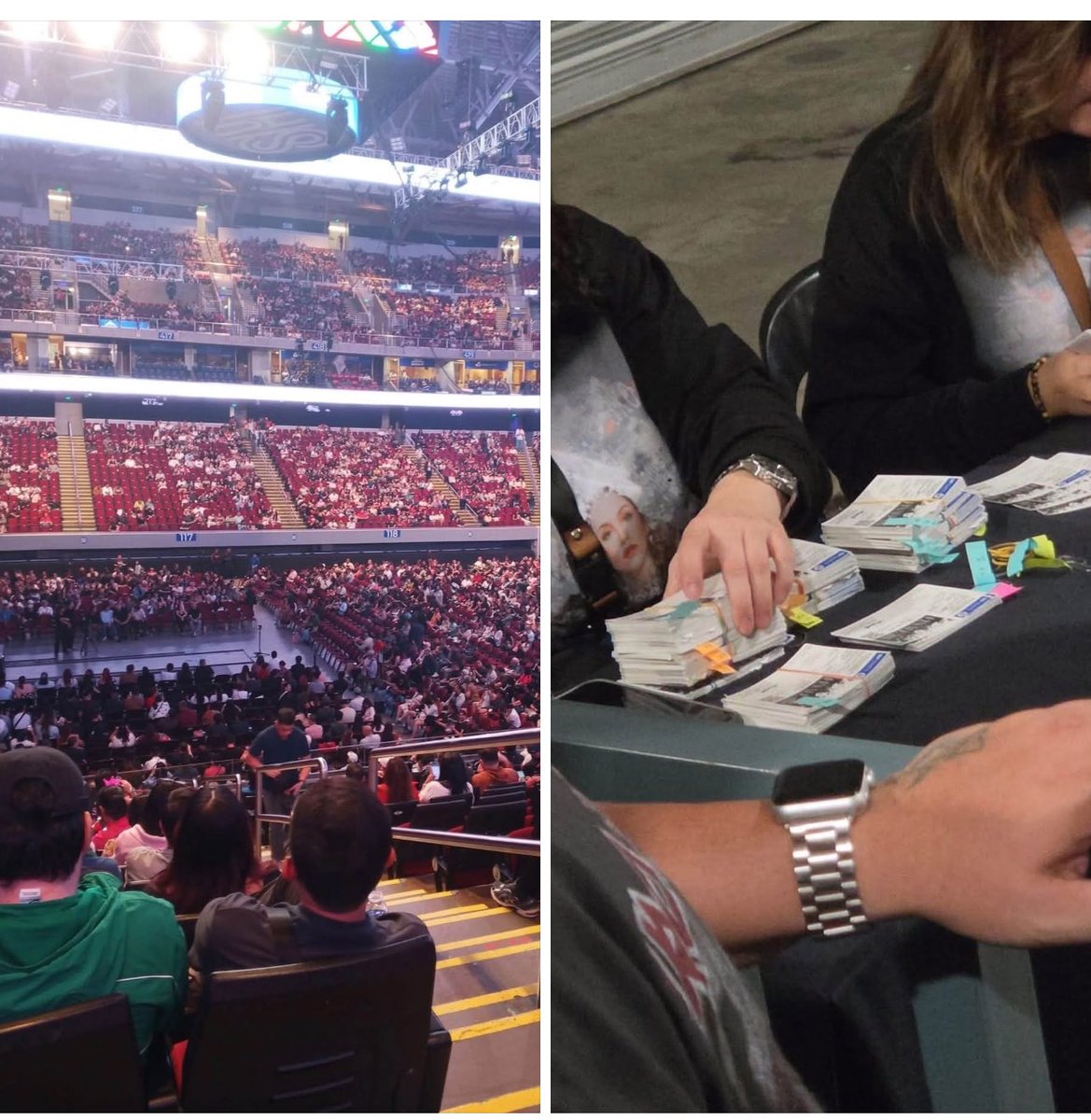 rivernation96's tweet photo. SCALPER??? Reserve seats?? Need na talaga maging batas! 

Grabe sa lahat ng concert nangyayari to no? Sayang yung mga gustong manuod talaga! May mga times kasi na yung fan walang pera noong ticket selling tapos pag may pera na SOLD OUT na. 

Pag concert proper na andaming vacant seats. :(
