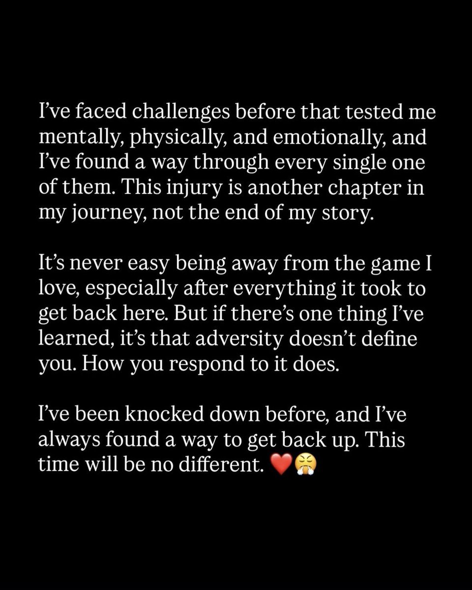 BleacherReport's tweet photo. Ben Simmons posts on his IG story following his torn Achilles and says it's "not the end of my story" 🙏

(via bensimmons/IG) https://t.co/FTiIDoufrq