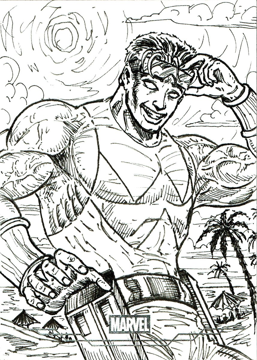 ariel_aguire's tweet photo. * WONDER MAN! *
🌈 2026 Topps Neon: Marvel! 🌈

#arielsartwork #wonderman #simonwilliams #sketchcard #topps #neon #marvel #toppsneon #marvelneon #neonmarvel #marvelcards #tradingcards #process #sketch #pencil #ink #pen #micron #marker #copic #posca #colorpencils #prismacolor https://t.co/9J7HEbAJVk