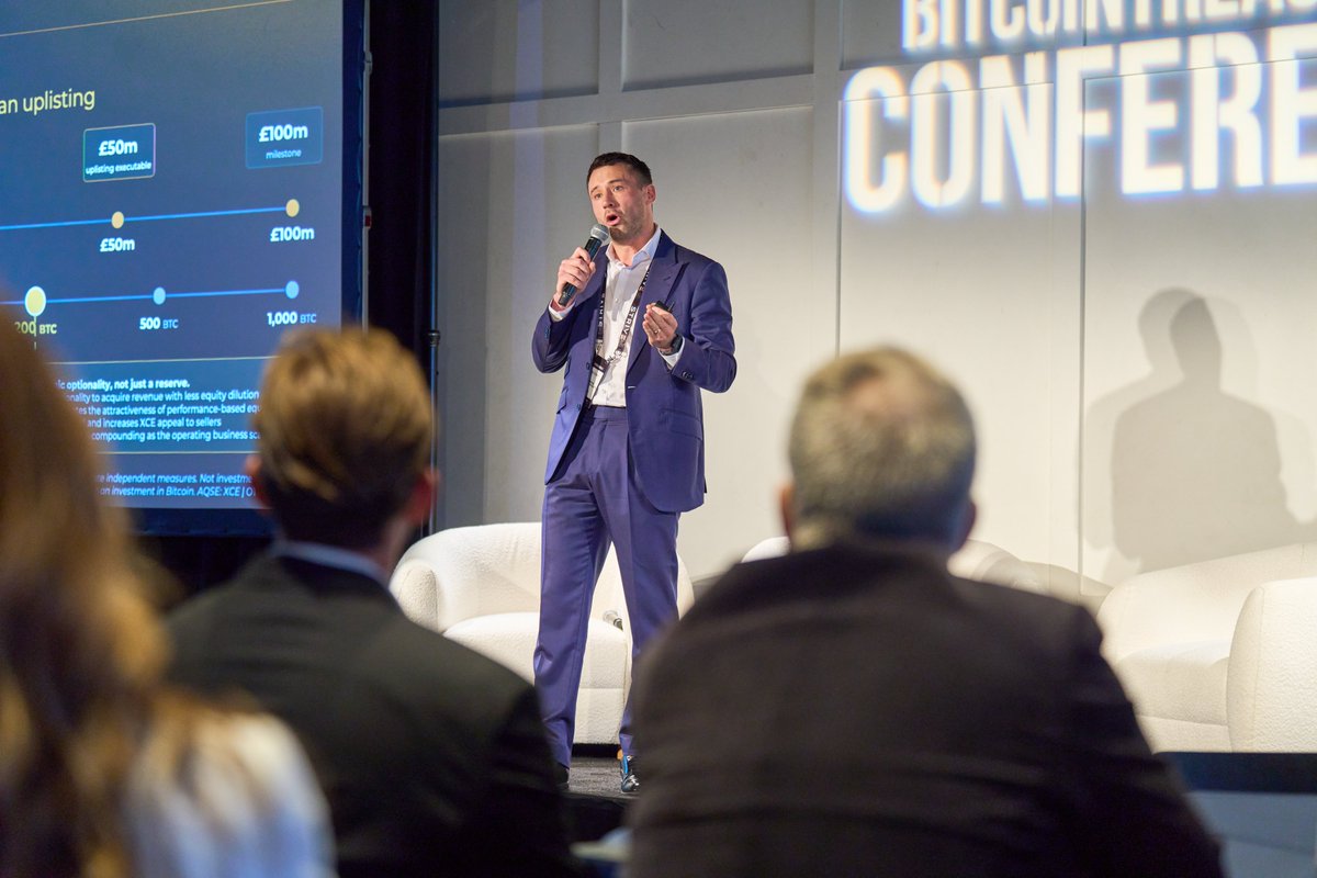 btconlyscott's tweet photo. After a busy start to October for @XCEofficial , it was good to sit down and share the story last week.

1. @OneChairPod with @GrafYves. Full 40 minutes on the XCE model is out
2. @TimKotzman. Full episode out, "Diluted on LinkedIn, Concentrated on X"
3. Recorded with @TylerCompiler for @BTCtreasuries on Friday. Out soon
4. @BusinessForSale covered the James Gray acquisition

In the XCE group;

Great first full week from the James Gray team, with one of the team already hitting their quarterly target 👏

This week is full of quality meetings, with lots of opportunity to progress through the quarter.

The Aquis Showcase public vote closes at 10am today. Feel free to vote for XCE.

Links below 🫡

🟠 $XCE | AQSE: XCE | OTCQB: XCELF