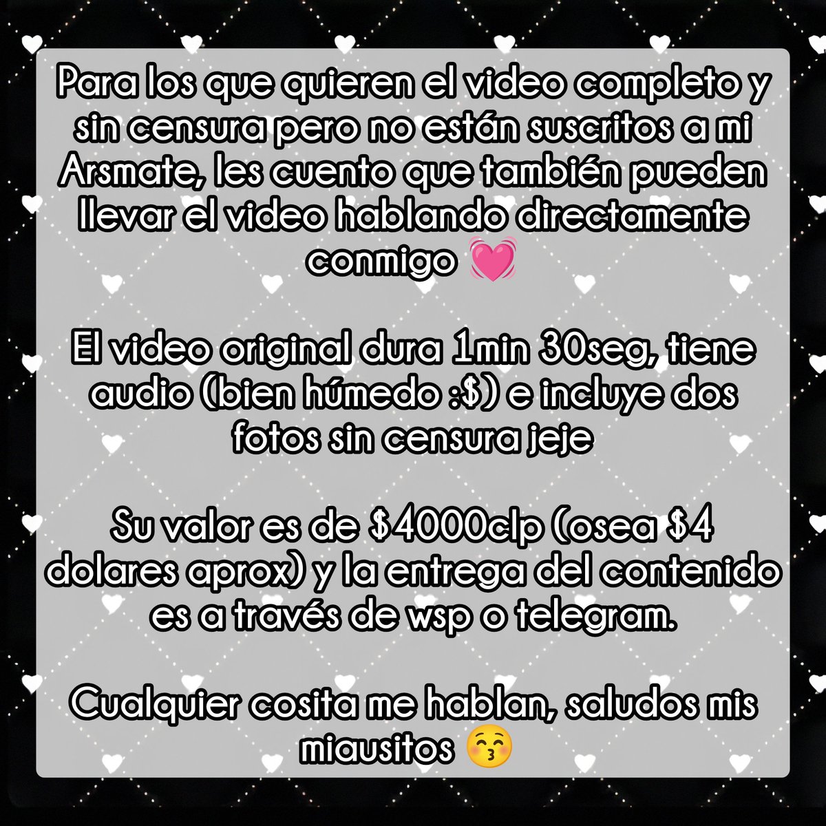 er0_neko's tweet photo. Si quieres mi video, lee la segunda imagen 😘 https://t.co/vfUvEoUFbV
