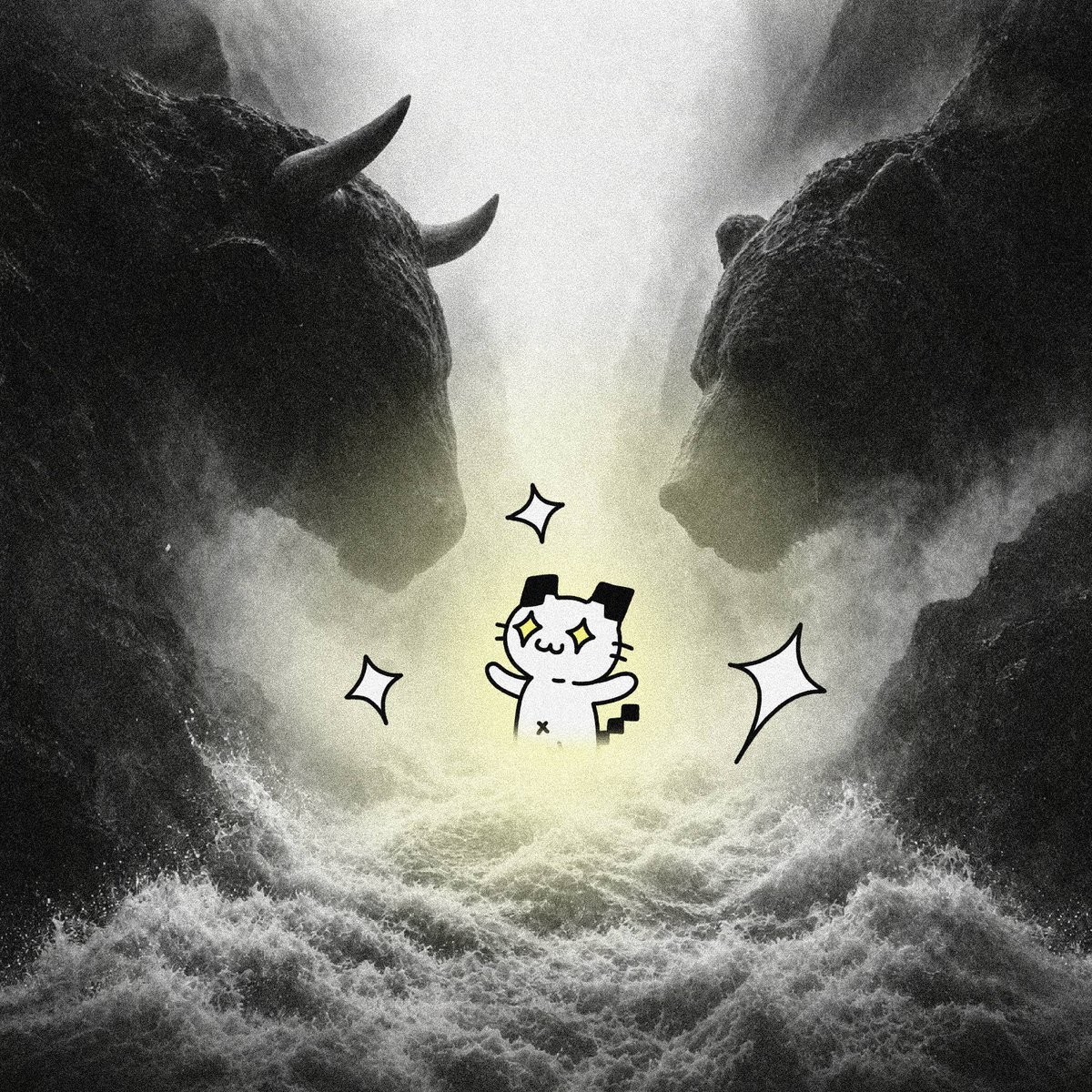StarcatOKX's tweet photo. There are bulls, there are bears. 

Then there are ⭐️🐱s https://t.co/TbMqaVLOEK
