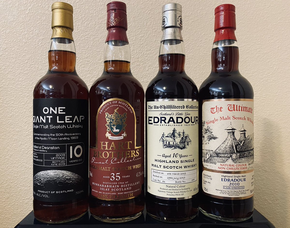 EKGraalMarshall's tweet photo. Find thee Cask No. 51 at auction, Good Ser (Cask No. 52, as well). 2009 was a blessed year.

‘Tis a most special variant of this long standing and superlative series, having lineage in the rarest 12 YO Spanish Oak Oloroso Butts from Jose Y Miguel Martin in Cadiz.

I’ve included some older photos I once took for fun, clearly showing the ongoing mastery of the Oloroso Oligarchy from Edradour, particularly given age for age contrasting, and even well beyond (with exceptions for those extraordinary Glen Grant and Glenglassaugh offerings)…🫡⚔️🛡️🥃