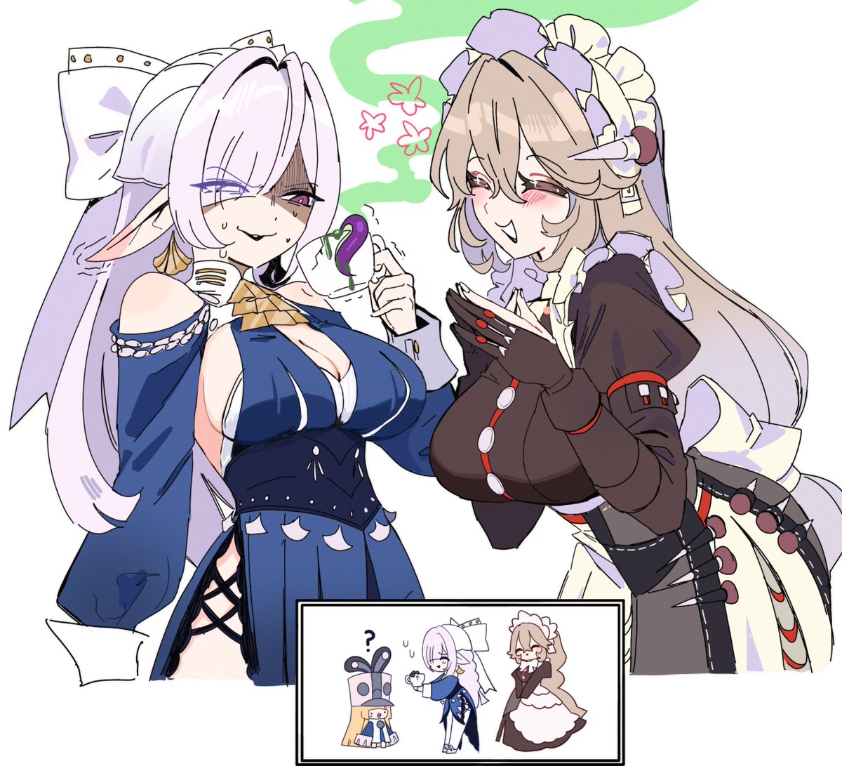 Yunozaya's tweet photo. tea time https://t.co/M2GVIUJKIz