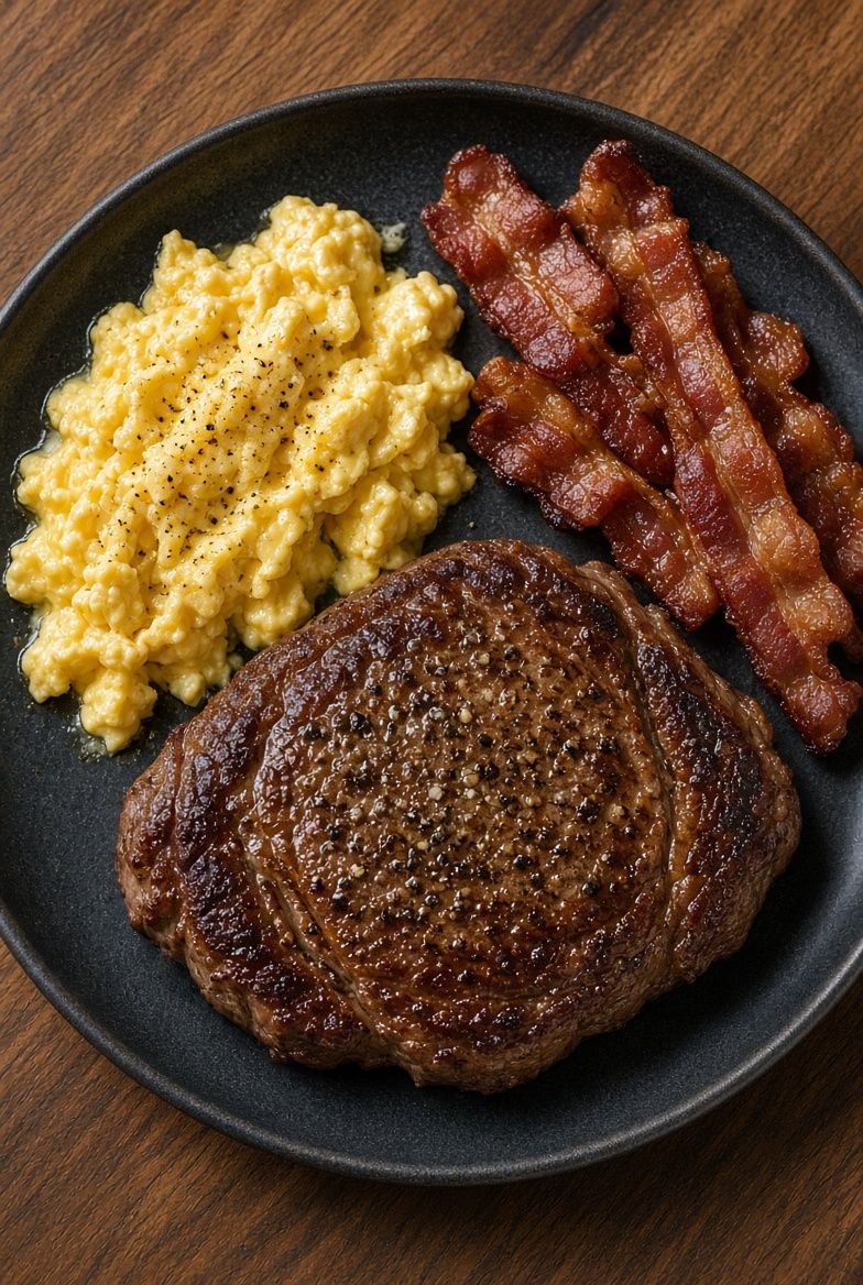 CarnivoreXApp's tweet photo. “You can diet on eggs and steak… you’re young and stupid.”

I’m not young.
Still not stupid.
Still eating the steak.

How many more years do we have to move the goalposts? https://t.co/dkYiIX05gN