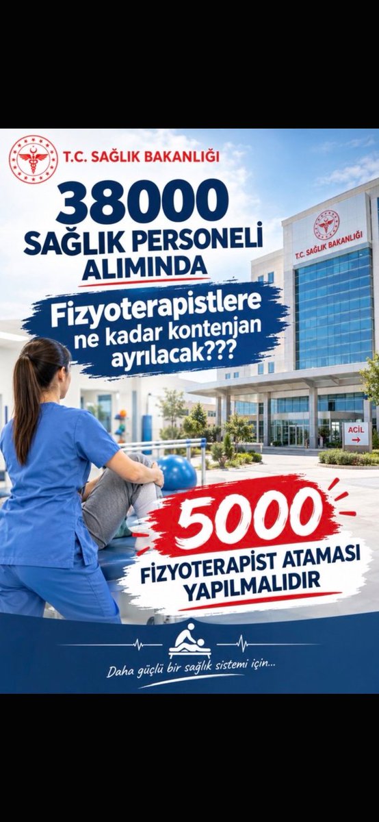Serdarbeyy8's tweet photo. @drmemisoglu #5000FizyoterapistAtaması https://t.co/YBsCEDXSbP