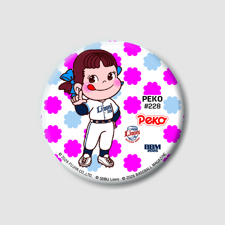 fujiya_jp's tweet photo. 埼玉西武ライオンズのカードセットが11月下旬に発売🎉⚾

ペコがライオンズのユニフォーム姿でカード＆缶バッジになって登場するよ😋
さらに、ライオンズの10選手もペコ風イラストでカード＆缶バッジに✨

詳細は下記をチェック👇
https://t.co/mLwN0bpdSQ

#埼玉西武ライオンズ #ペコちゃん https://t.co/eImGZm9CvB