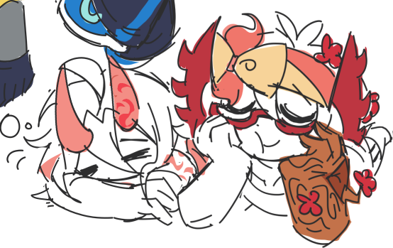 1luckybiscuit's tweet photo. Hi doodles before i go take a nap #phighting #phightingart https://t.co/08j75u1Xzi
