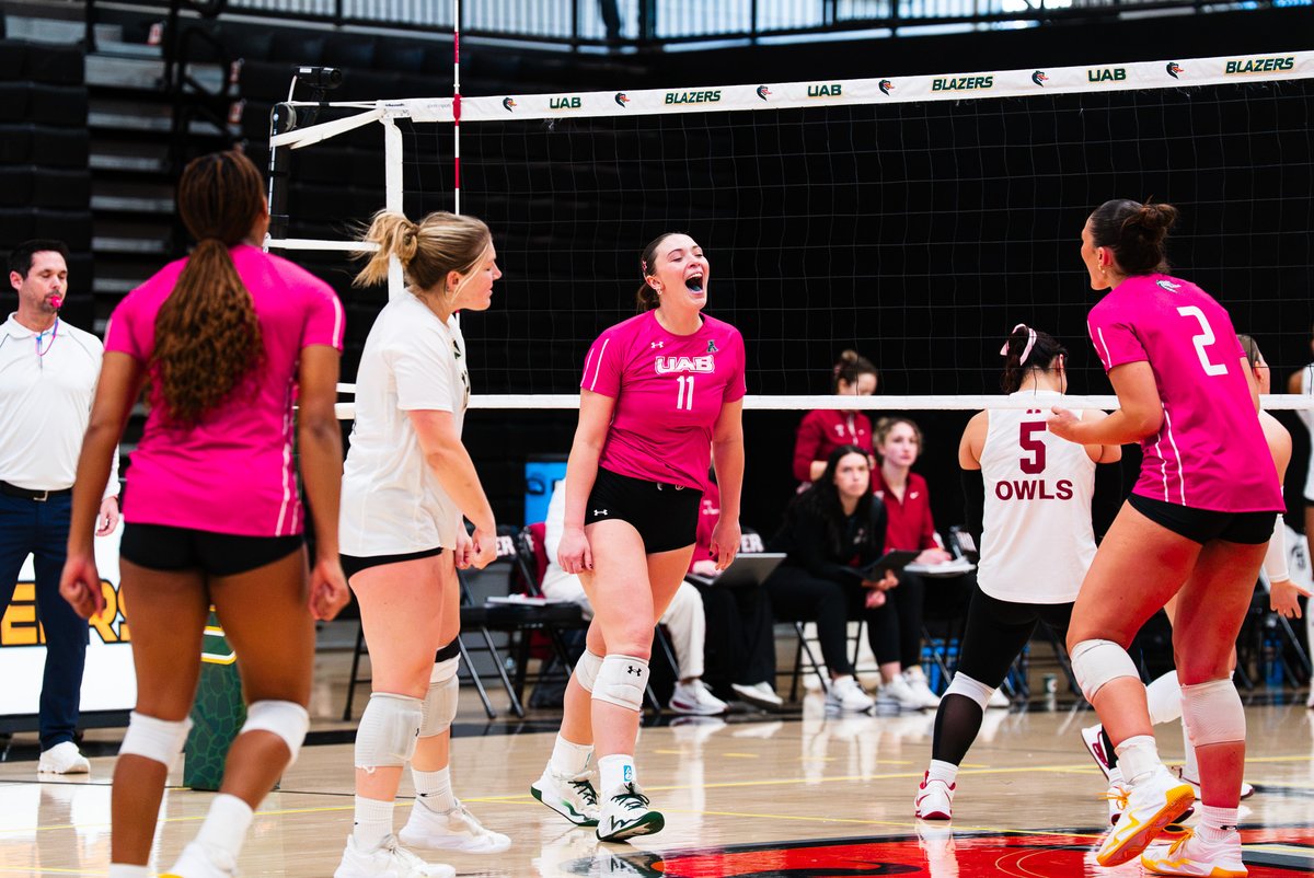 UAB_VB's tweet photo. TOOK ALL THREE 🧹🐉🩷

#WinAsOne https://t.co/aEJwbcHMKo