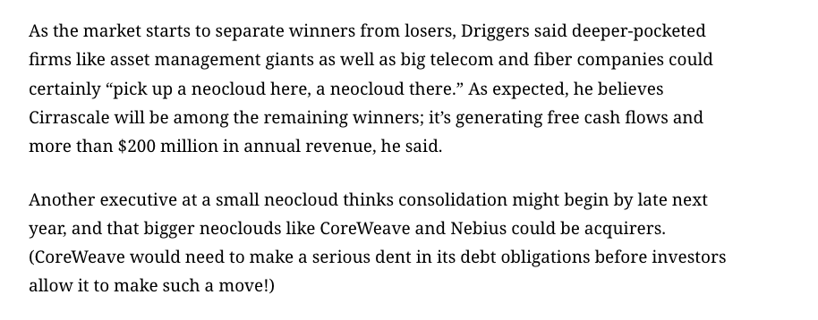 validapau's tweet photo. When does the neocloud mergers start? via @_pheebini https://t.co/WHKkbFnn5y