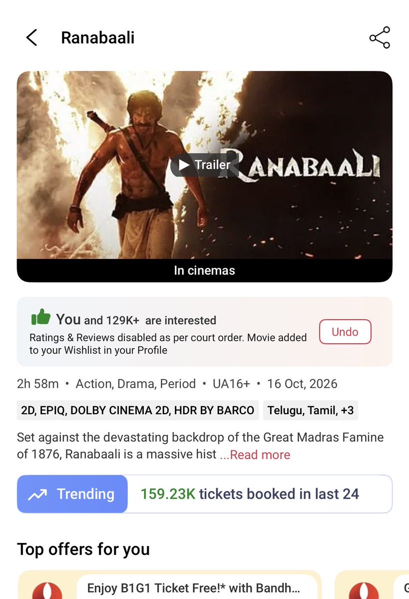 are_uday's tweet photo. #Ranabaali continues to stand strong where it matters most! 

The film is holding exceptionally well and performing better than #Jailer2 in Andhra Pradesh and Telangana on its Day 3

Content is the king.
#VijayDevarakonda #RashmikaMandanna #Jailer2 #Rajinikanth #SalmanKhan https://t.co/7hEDYlPV4n