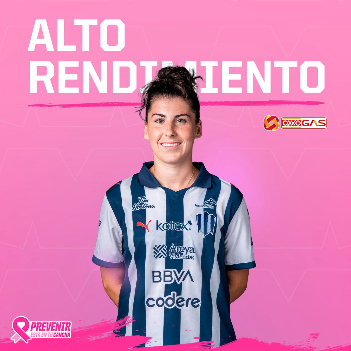 Rayadas's tweet photo. Nuestra jugadora Alto Rendimiento @oxxogas es nuestra @LuciaGarcia17. 🔋 

¡Dale, Lucía!  🙌🏼 https://t.co/MRoKSOoLUi