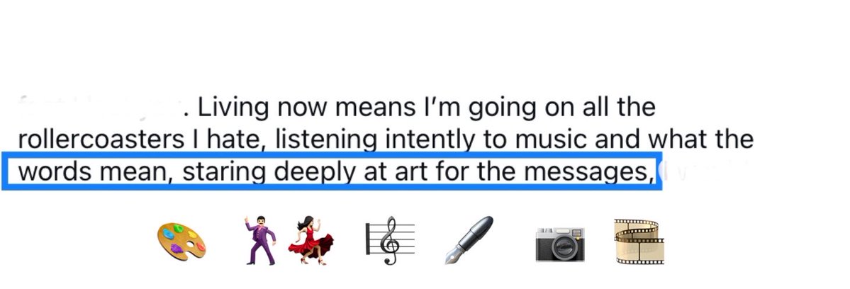 larrytsjwaffle's tweet photo. For the “it IsN’T tHaT dEEp” crowd:

Artists (including ot5) use their media as expression. 
There ARE deep meanings; there ARE messages. 
Words, shapes, colors, line, sounds are all part of the 
intimate communication btwn artist &amp; audience. https://t.co/tD7tQpPSP4