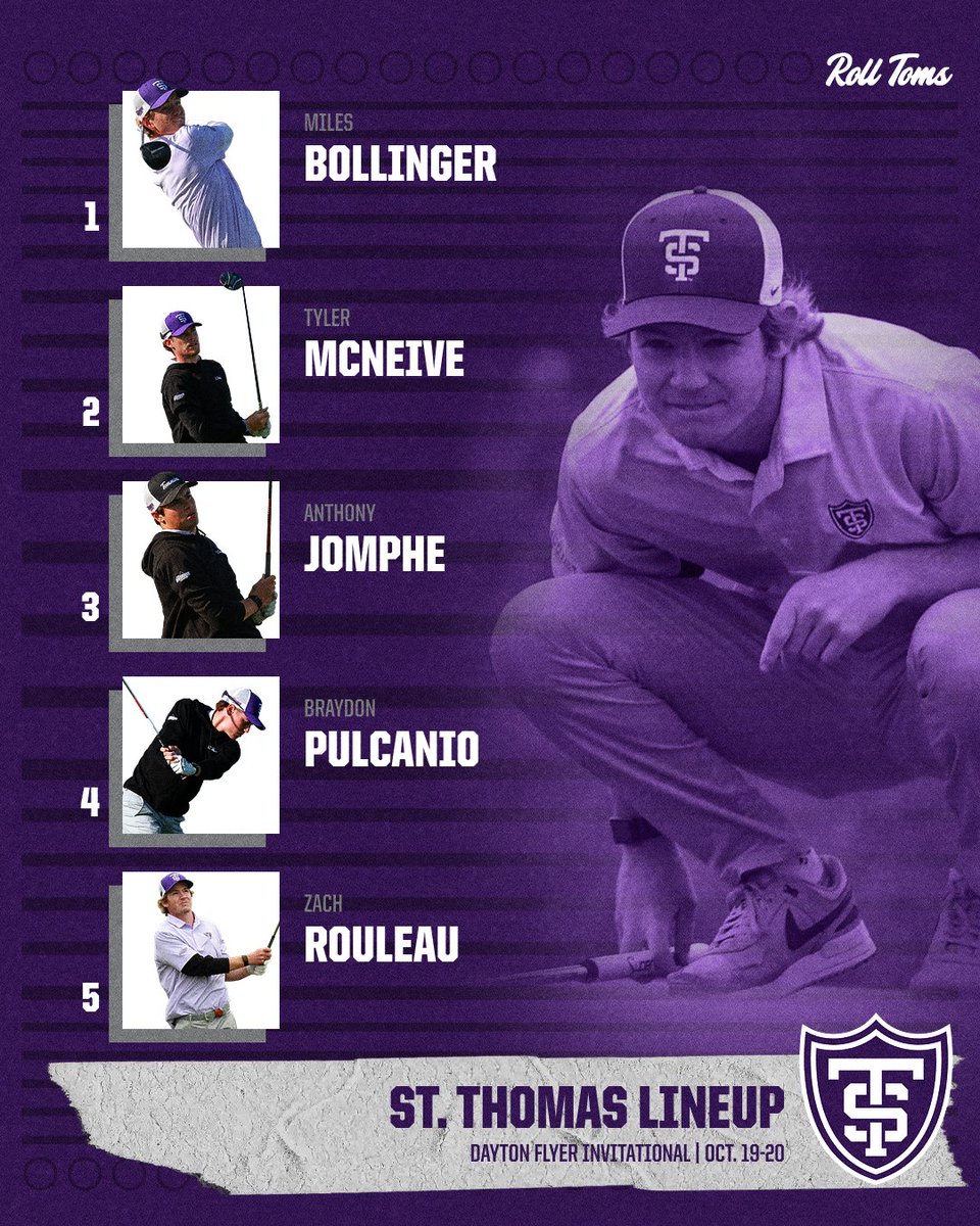 TommieMGolf's tweet photo. Last chance this fall!

🏆 Dayton Flyer Invitational
📅 October 19-20
📍 Dayton, Ohio
⛳️  NCR Country Club
📊 https://t.co/3RLnSn1nqS

#RollToms https://t.co/tOM9T2Sfzz