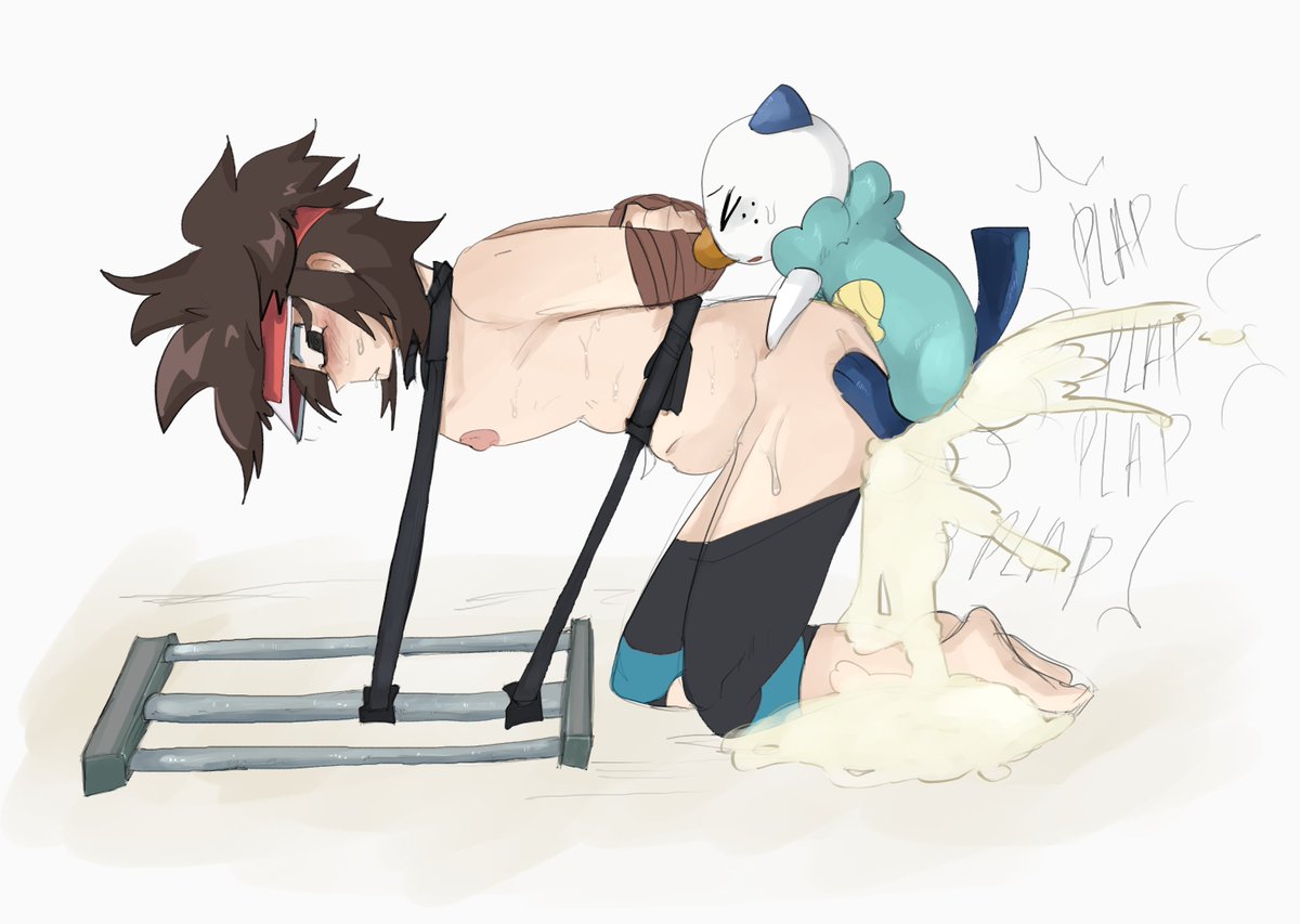 degenshaven's tweet photo. "Saw how you did Hilbert, now I wanna see how you do Nate too >:3" -> 
i've never actually drawn him before ... guess he's been busy being a breeder! https://t.co/i62sRlDdbQ