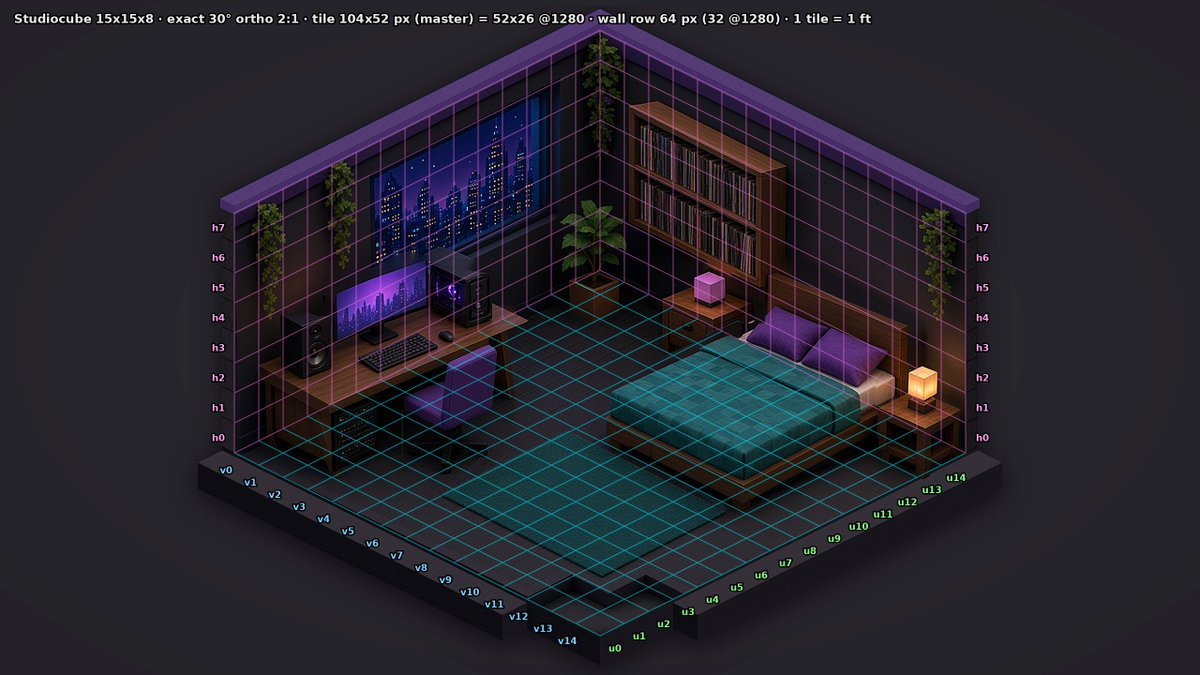 studiocubeapp's tweet photo. locking in a 30 angle perspective with a true to life 1ft cube ratio on props and room sizes, your studio gear will be accurate! https://t.co/wvGWEtDcqb