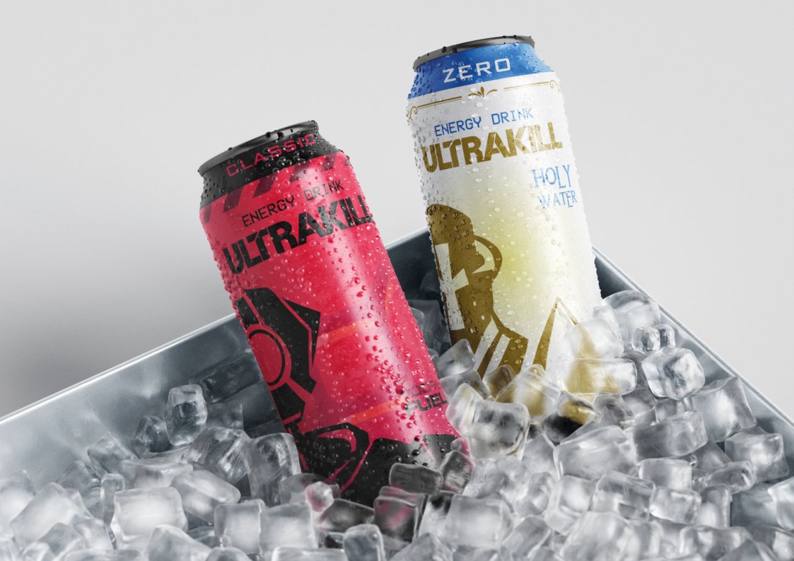 erch1ck's tweet photo. Putting my graphic design education to good use

ULTRAKILL energy drinks!
This is exactly the kind of shit you need to drink while going for a P-rank on Brutal.

#ULTRAKILL #energydrinks #design
@NewBlood @newbloodstore @ULTRAKILLGame @HakitaDev https://t.co/iaJxtrZgxT