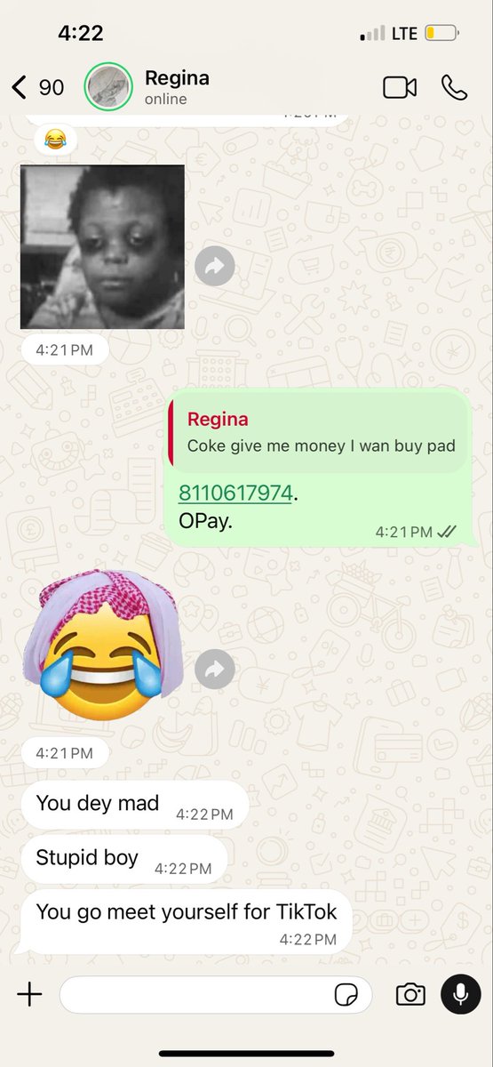 detotheunknown's tweet photo. You won buy pad, i send you account number, you dey vex.😂 https://t.co/ptjYyDeZUE