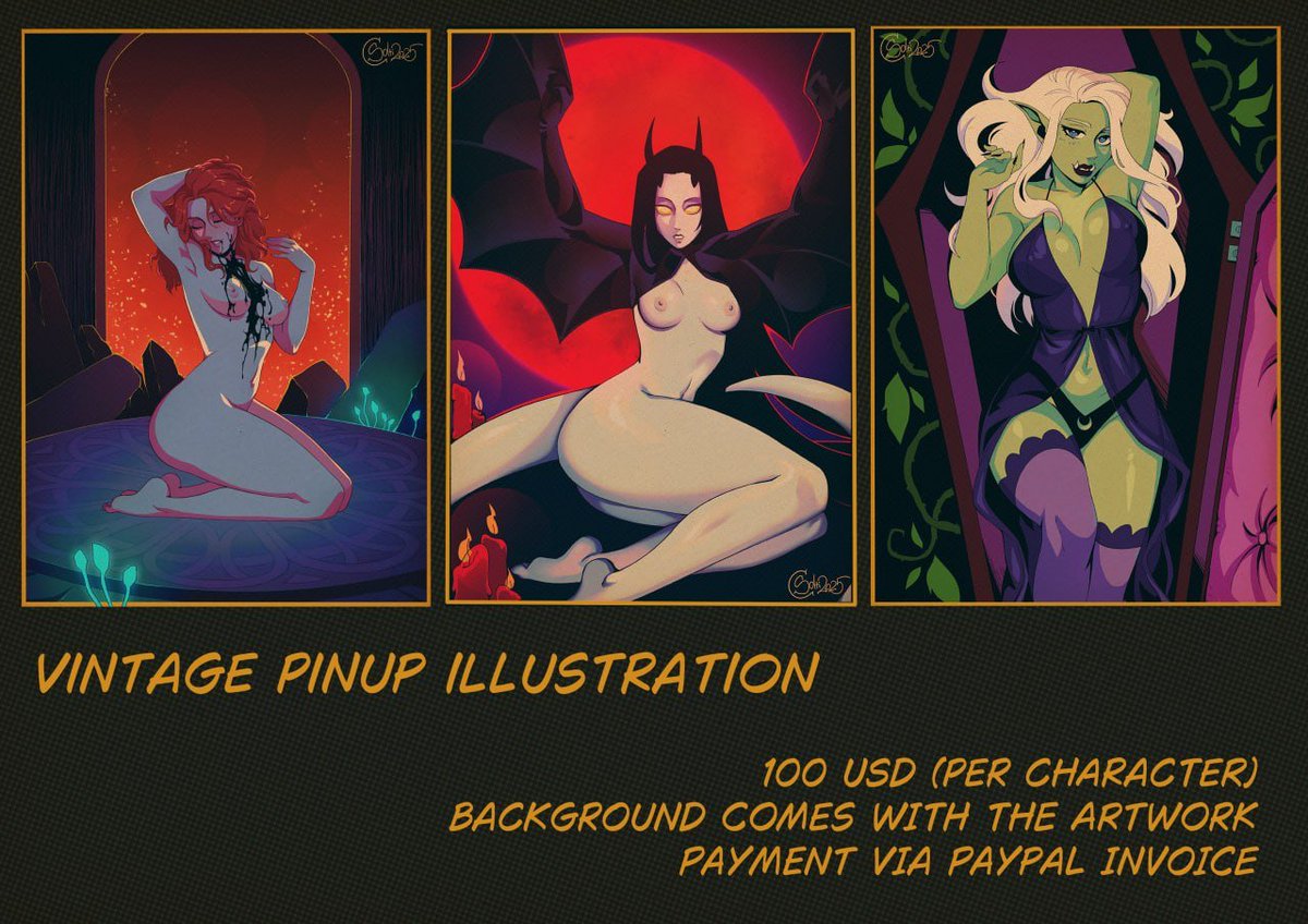 soltiarchive's tweet photo. Also these pinups are also available 😈
Same rules ~

 Muah! 💕 https://t.co/zN5SgkSyRU