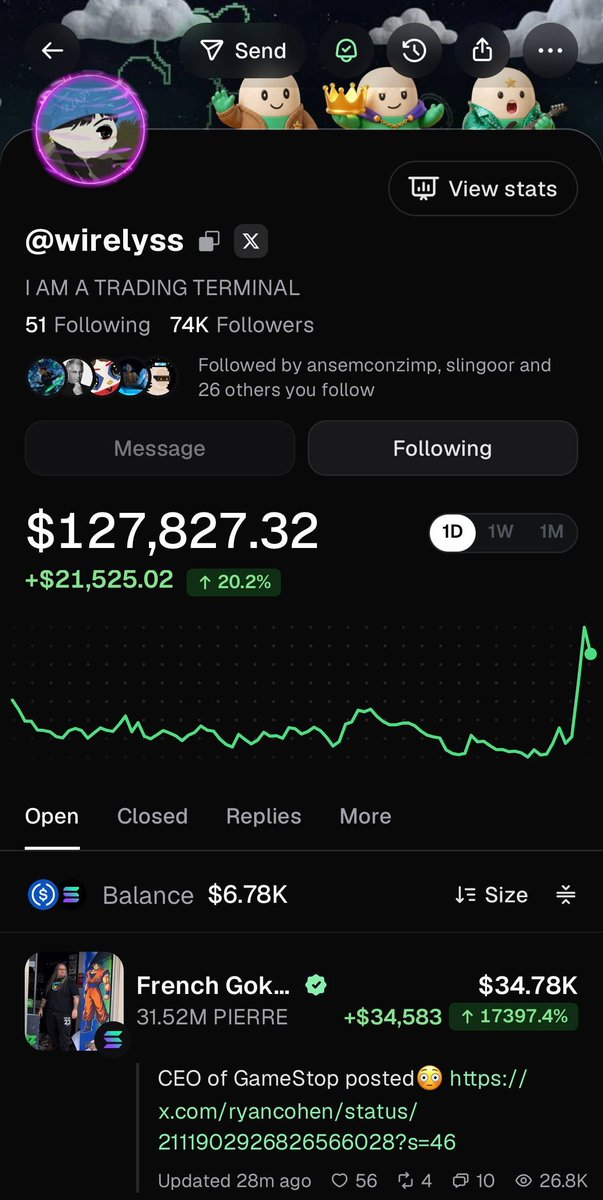 PumpfunEco's tweet photo. Trader @wirelyss turned a $200 buy into over $34,000 in profit on $PIERRE 🔥

That's a 173x return after buying at just a $6.31K market cap! https://t.co/11huznzNea
