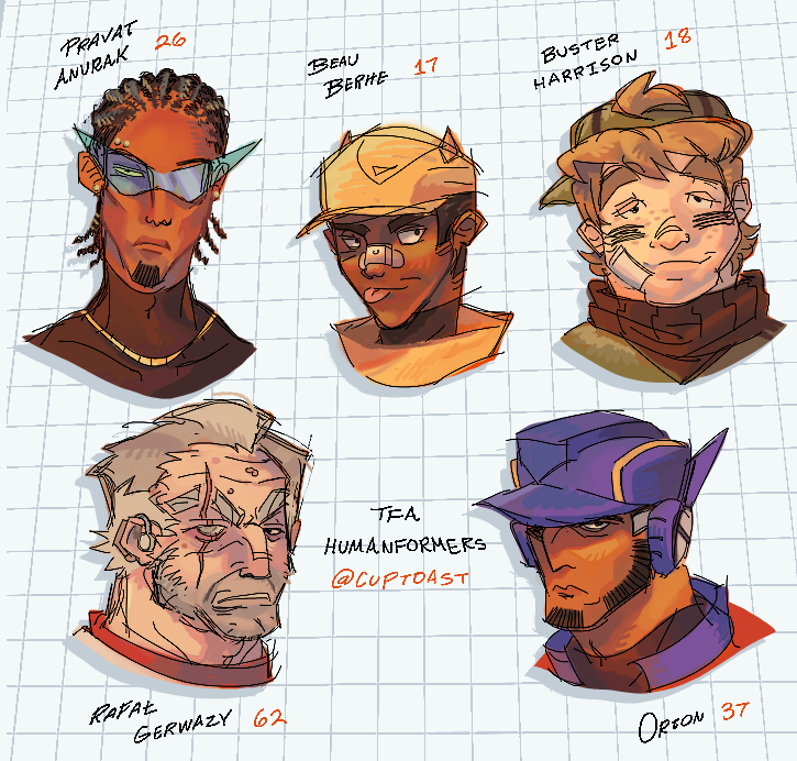 cupTWOst's tweet photo. my TFA human designss 😁

#Humanformers #TFA #TransformersAnimated https://t.co/siSkqsGq8g