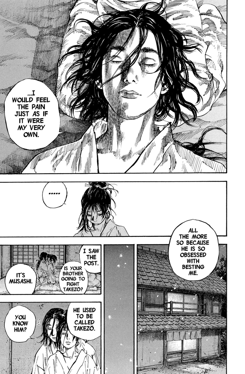 pxcnt55's tweet photo. Yoshioka Seijuro, despite existing as a foil to his brother in the narrative, is still bound to Denshichiro by blood. Their differing methods of coping with responsibility (Seijuro via hedonism and Denshichiro via duty) has not made them forget their brotherly bond. https://t.co/Z2L1pF90FT