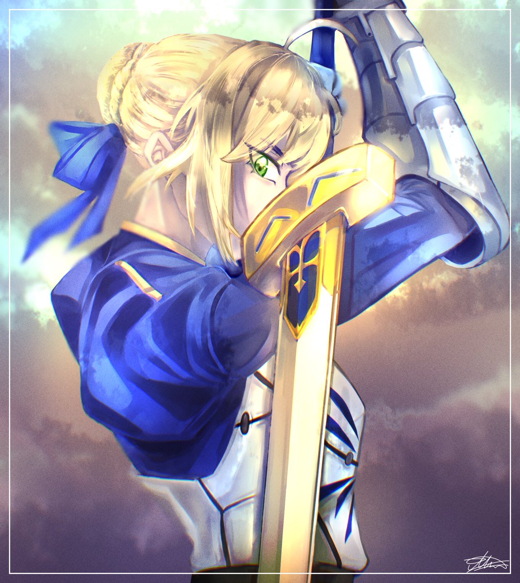 fffffinikkkk's tweet photo. В коем-то веке я ее дорисовала!
#Fate #FSN #FateStayNight #Artoria #Saber https://t.co/ecDytlXXMQ
