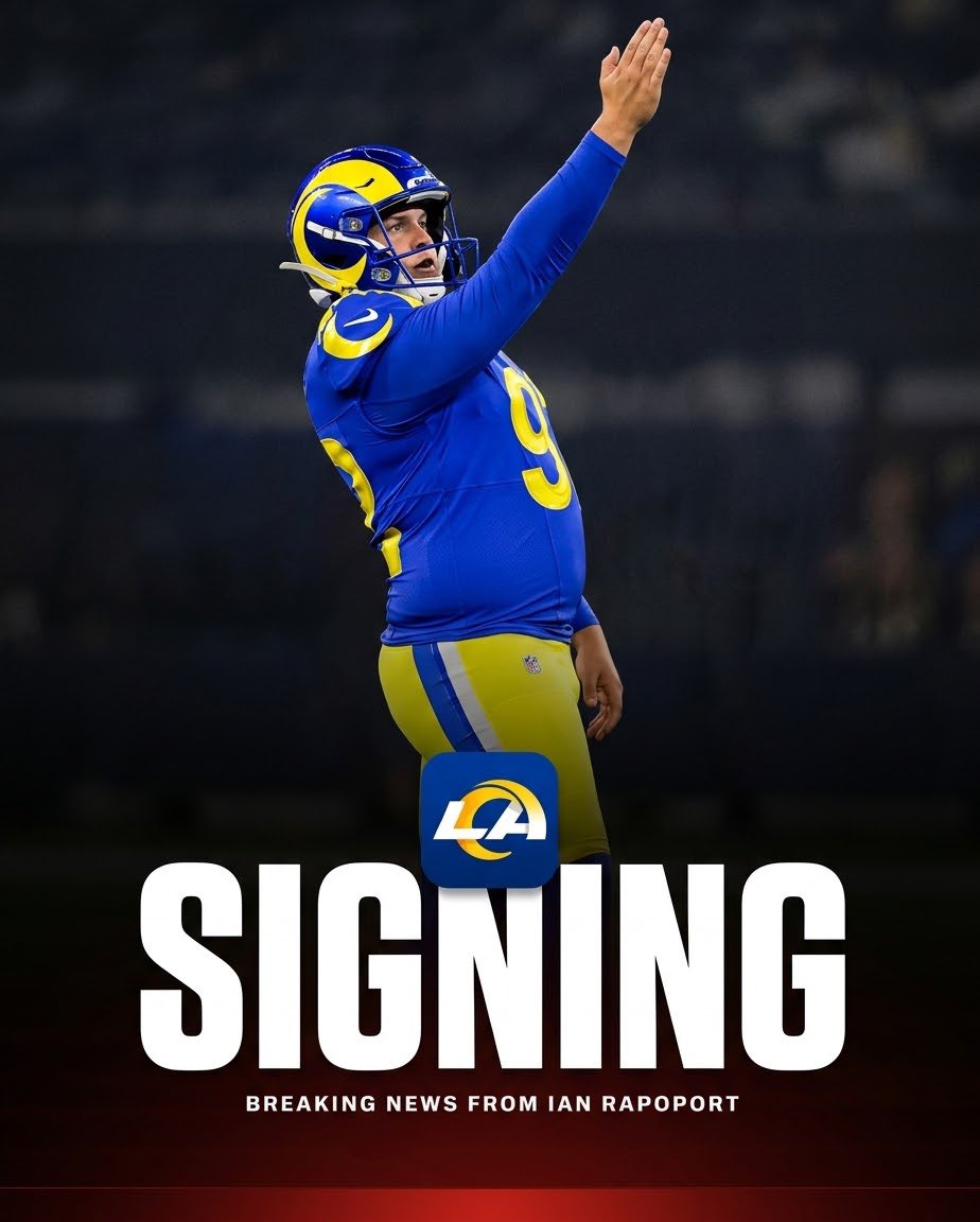 slicksctespn's tweet photo. Breaking : Rams sign Harrison Mevis to a one game contract ✍️, after Blake Grupe suffers knee injury early in week 6, sources tell @RapSheet . https://t.co/eWhIr7vm6i