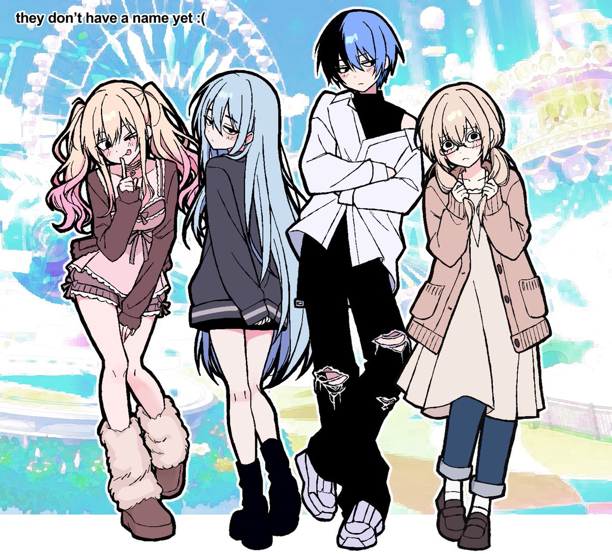 cptsdtoya's tweet photo. shuffle unit full group art &amp; relationship chart if anyone cares. yeah https://t.co/leEzuOBhiz