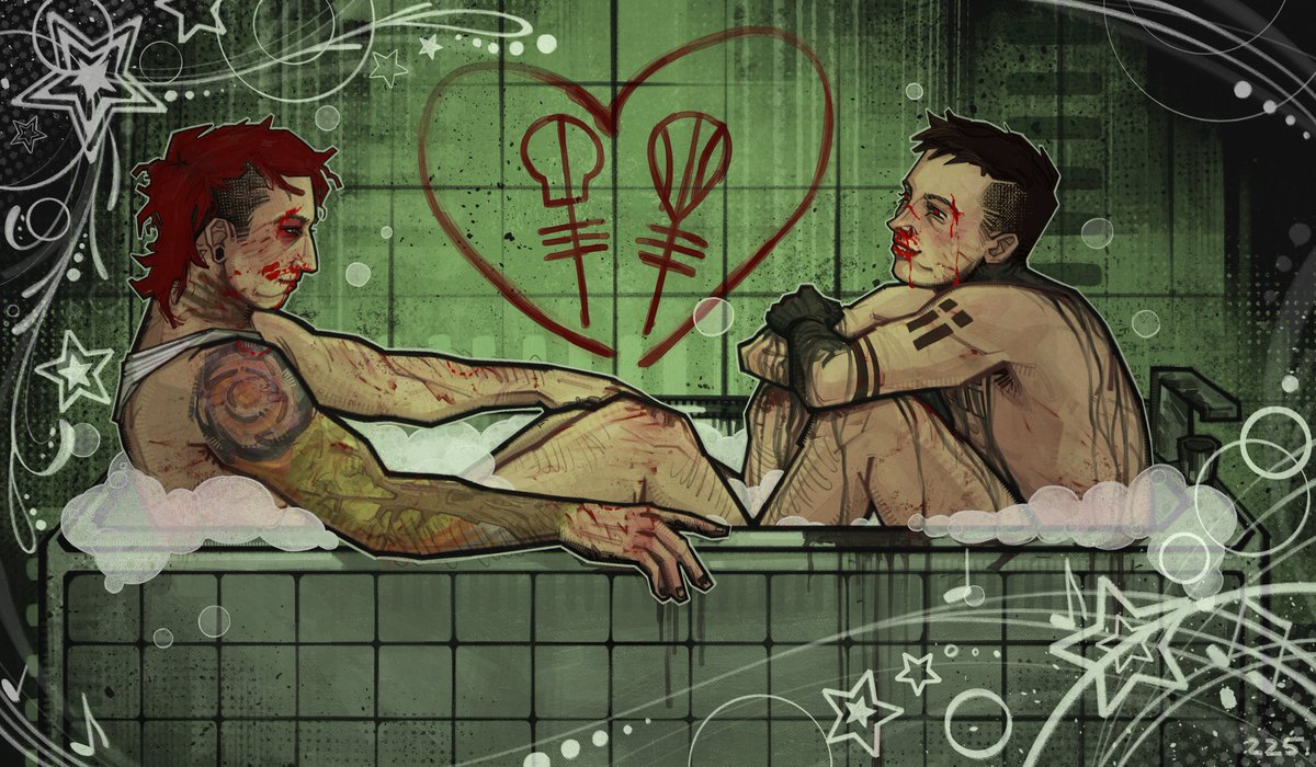 q225illq's tweet photo. he hit me and it felt like a kiss

#twentyonepilots #cliqueart https://t.co/OhRKv4JuwE