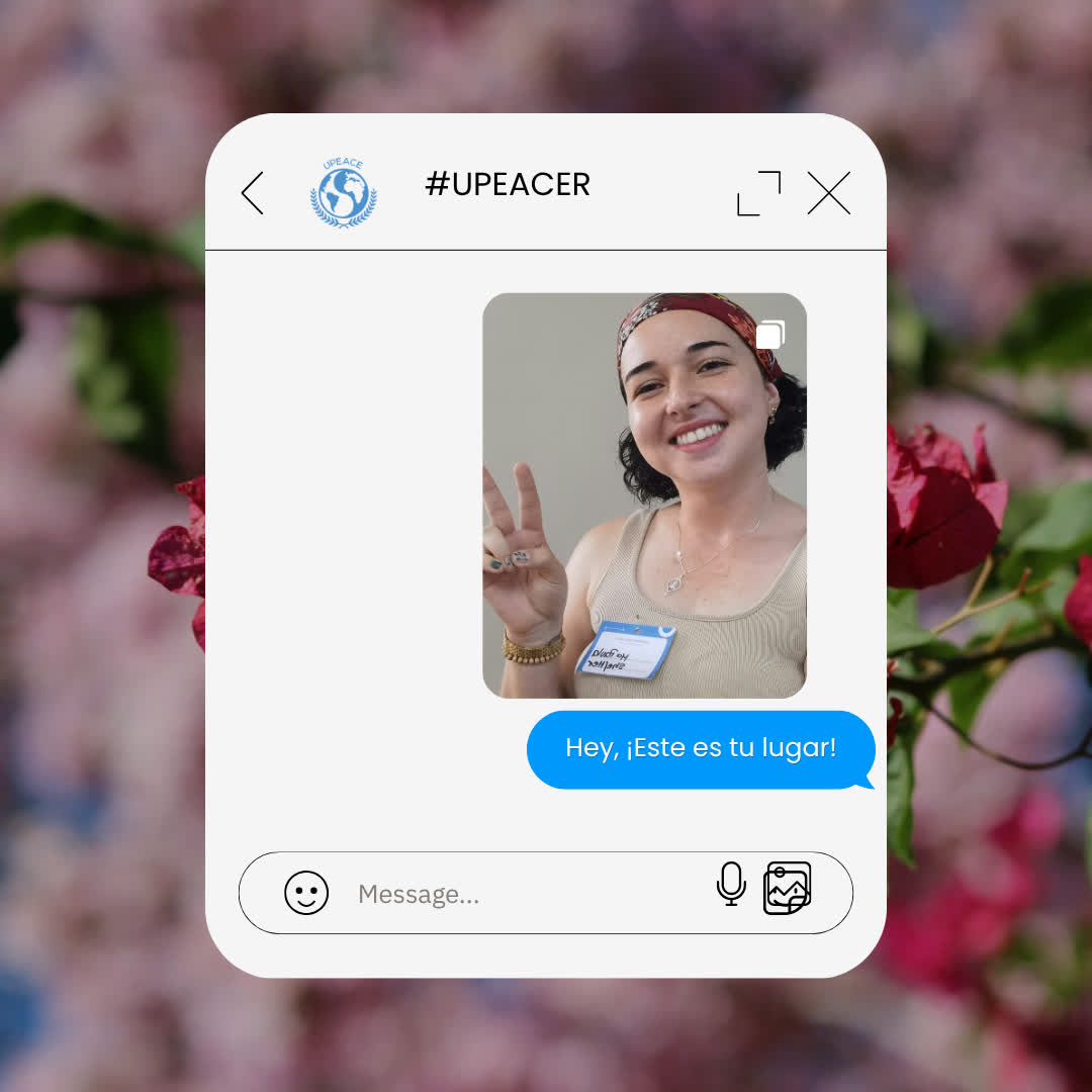 UPEACE's tweet photo. 🌍 Comparte el aula con el mundo y descubre nuevas formas de aportar desde tu profesión.

Explora los posgrados de la Universidad para la Paz.

Tu próximo paso puede empezar aquí. Este es tu lugar.

🔗 https://t.co/8USgPOuEE2

#YouBelongHere #UPAZ https://t.co/2HnA9PHHmJ