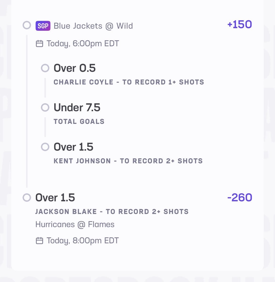 SharkFamSports's tweet photo. NHL 🏒 🆓 Play Of The Night 🏒🤞🏿💰🥷🏿 more 🆓 plays posted in 🆓 discord link in bio 👨🏿‍💻 don’t miss out we on a 💰🏃🏿‍♂️ come tag along 🤝 https://t.co/XYFRU9p6Qq