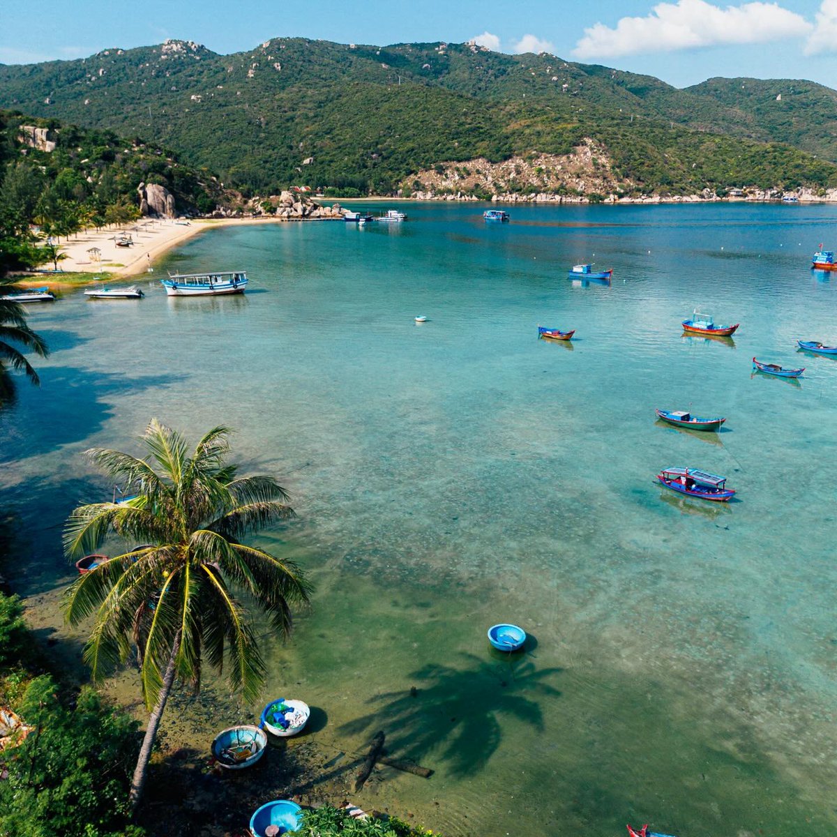 CodieLeigh's tweet photo. Bãi Sơn Đừng, viên ngọc hoang sơ giữa biển xanh Khánh Hòa. Nằm tại bán đảo Đầm Môn, nơi đây vẫn giữ trọn vẻ yên bình, nguyên bản, đủ khiến bất kỳ ai ghé qua cũng ngỡ ngàng. Ảnh: Nguyễn Viết Thương https://t.co/GUk9pZtGUI